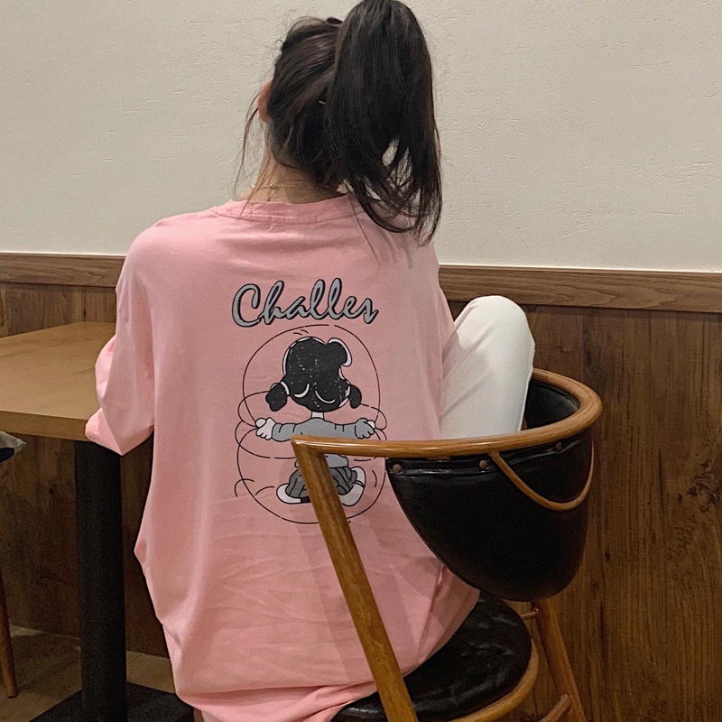 NRVP Áo Thun Cotton Tay Ngắn Cổ Tròn Màu Trơn Thời Trang Dành Cho Nữ