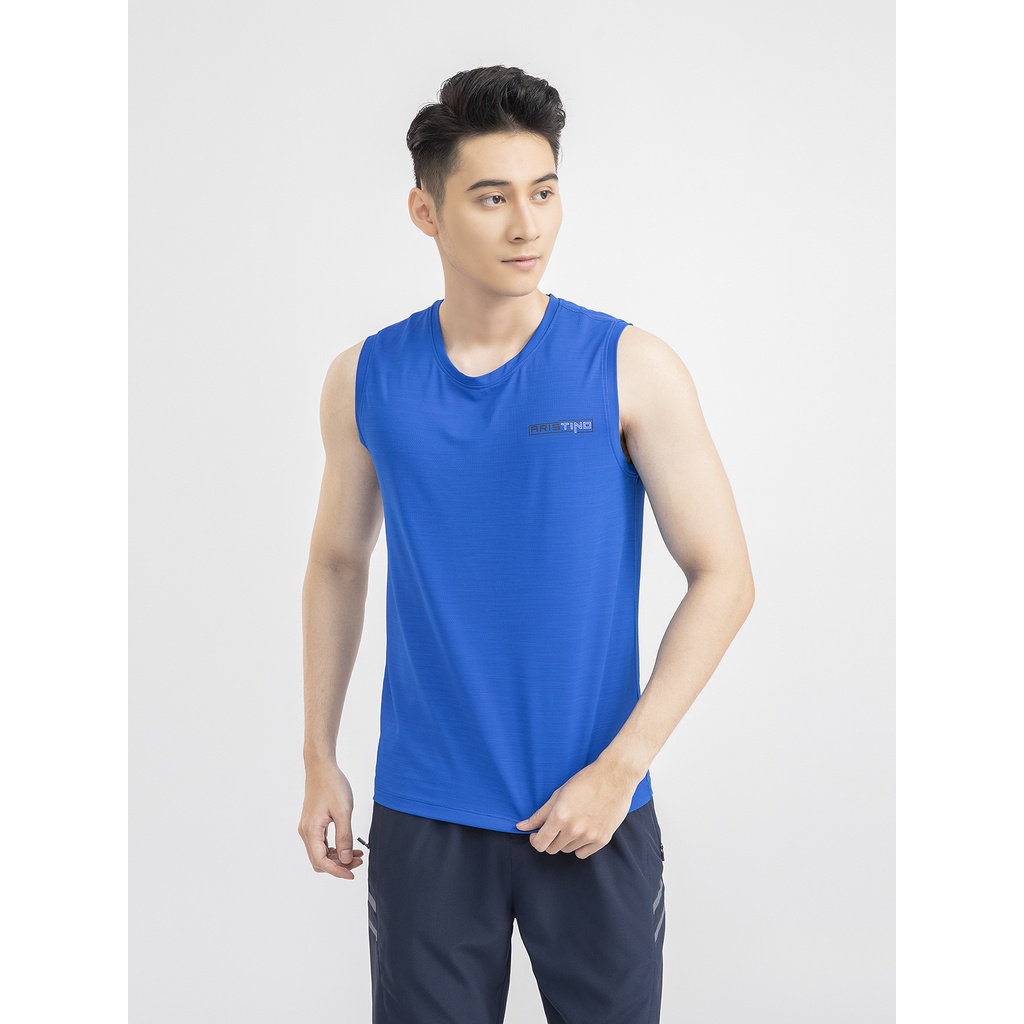 Áo Ba Lỗ Nam Aristino ATT008s1 Màu Xanh Biển Regular có M/L/XL/XXL