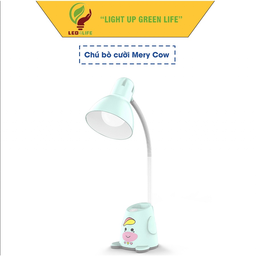 Đèn bàn học Rạng Đông Model: RD-RL-38.LED chip LED SS 5W bảo vệ thị lực điều chỉnh góc chiếu linh hoạt