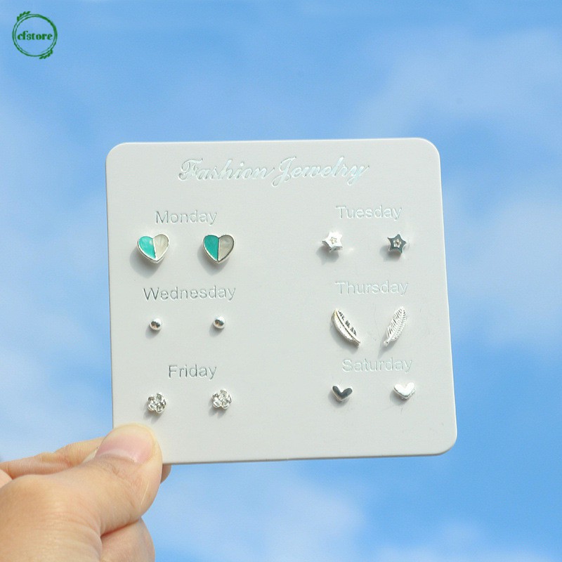 Set 6 Đôi Bông Tai Thời Trang Nữ