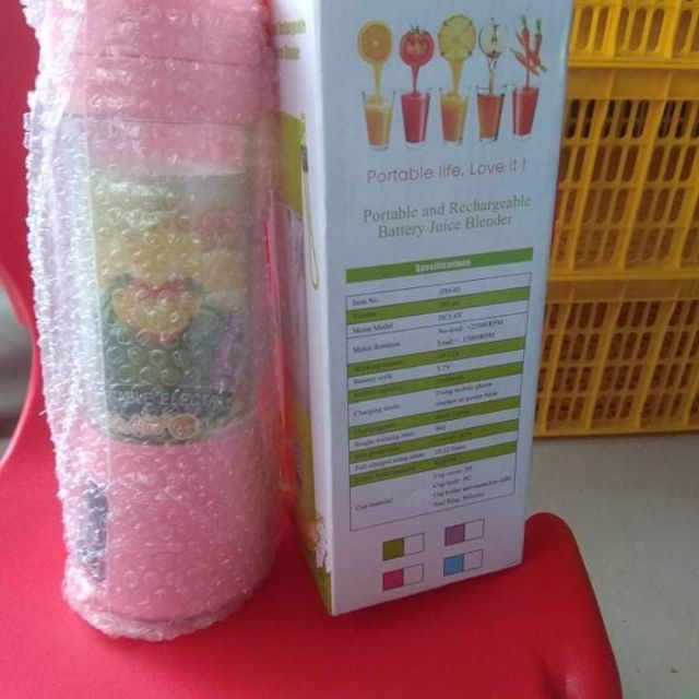 Máy say sinh tố tích điện cầm tay sạc bin mini không dây