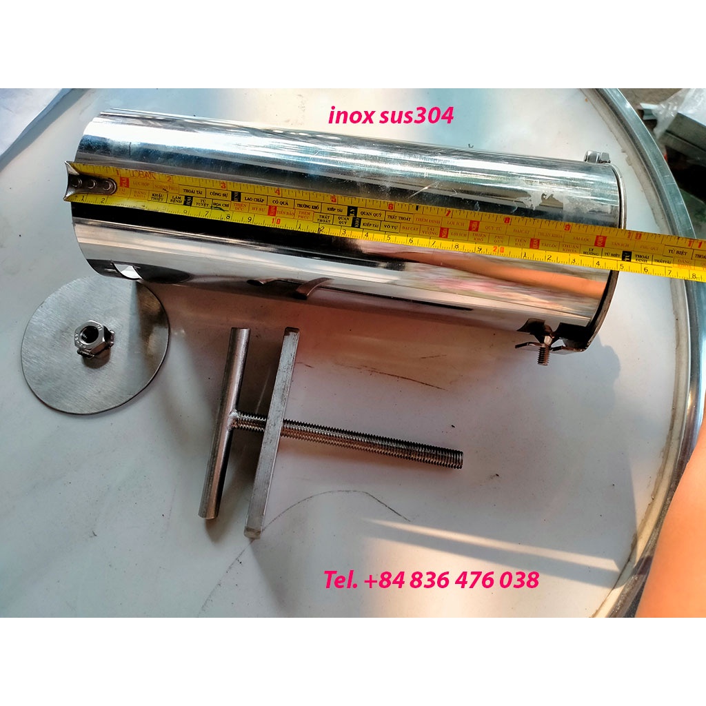 Khuôn làm giò chả, giò lụa, chả lụa bằng inox 304 cao cấp, hoàn ngay 200% nếu trong quá trình sử dụng bị gỉ sét