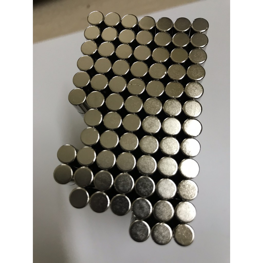 [xả kho ] Bộ 10 viên nam châm 5x6mm , loại nam châm viên trắng đất hiếm lực hút mạnh