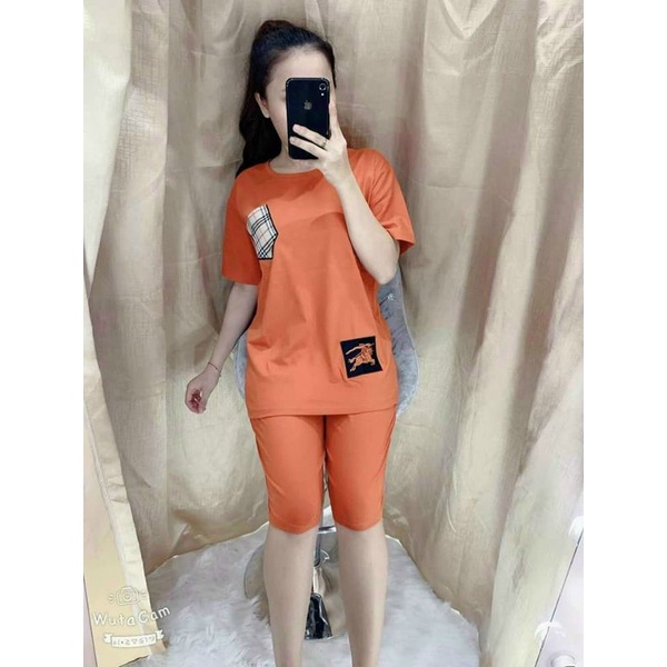 HARA Bộ lững nữ thun cotton, bộ quần lửng nữ mặc nhà, bộ ngố