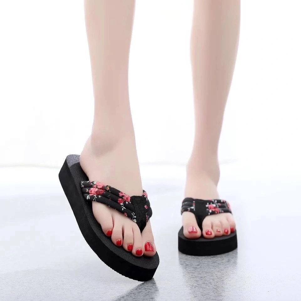Dép Xỏ Ngón Đế Dày Chống Trượt Thời Trang Mùa Hè Hàn Quốc Cho Nữ