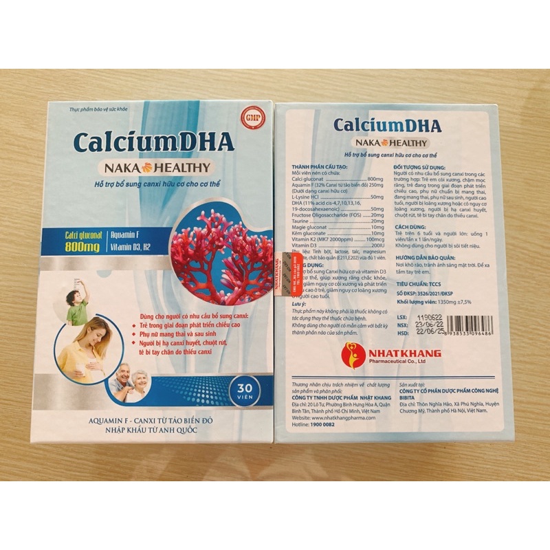 Calcium DHA- Canxi hữu cơ cho mẹ bầu, phụ nữ sau sinh, trẻ em, người thiếu canxi
