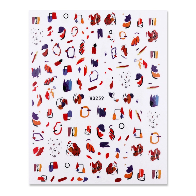 Miếng Dán Trang Trí Móng Tay 3D Tự Dính Họa Tiết Hoa Hồng / Lá Xinh Xắn