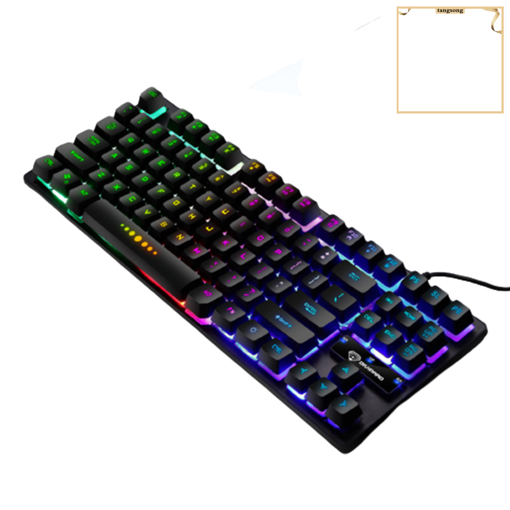 Bàn Phím Cơ Gaming 87 Phím Đèn Led Ts_Gk-10 Cho Laptop / Pc