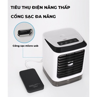 Quạt Hơi Nước Mini Để Bàn Gutek Air-8 Điều Hòa Không Khí Có Phun Sương Dùng Được Tinh Dầu Dung Tích 480ml