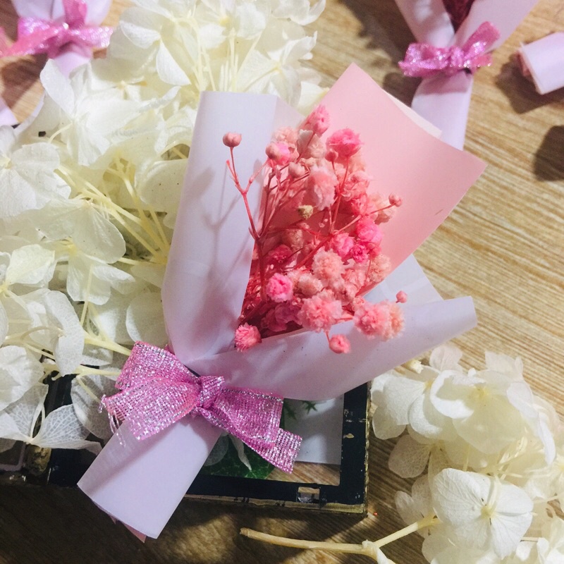 Đầu hoa baby gẫy cành làm bó hoa mini; hand made; trang trí; khung tranh giá rẻ kèm quà tặng 100gr
