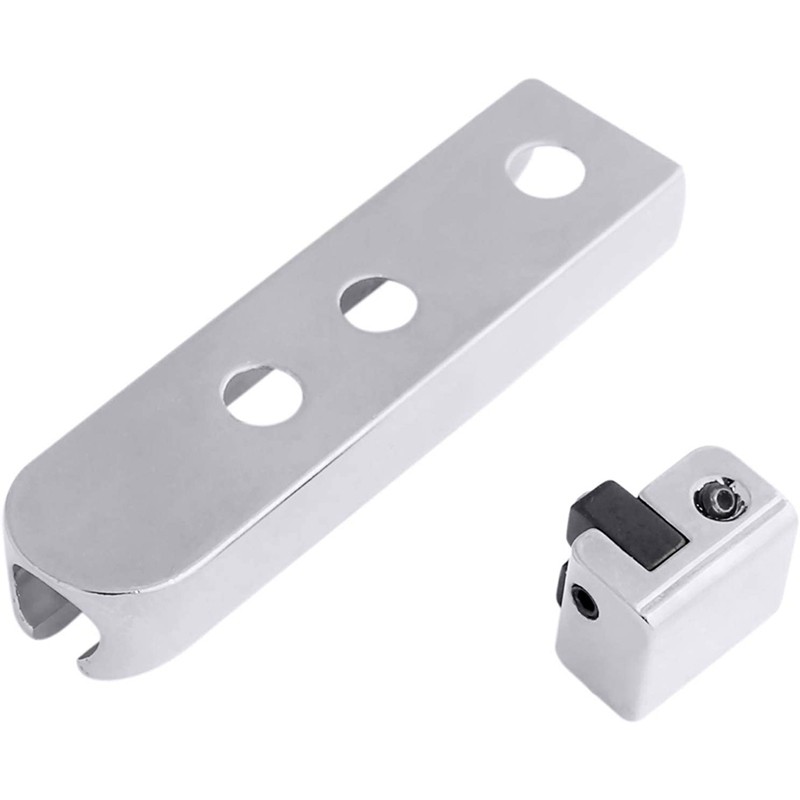 Bass Guitar Bridge Individual Bass Bridge Tailpiece Single String Bass Bridge for 4 String Guitar Heavy Duty Zinc Saddle