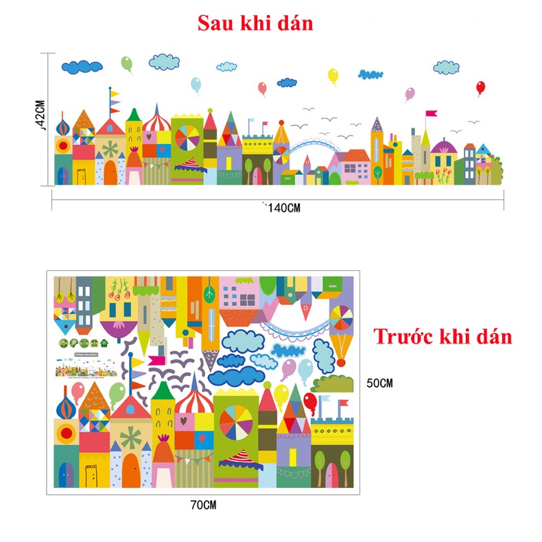 Decan dán tường, Decan dán tường hình hàng rào AY7221 và SK7069
