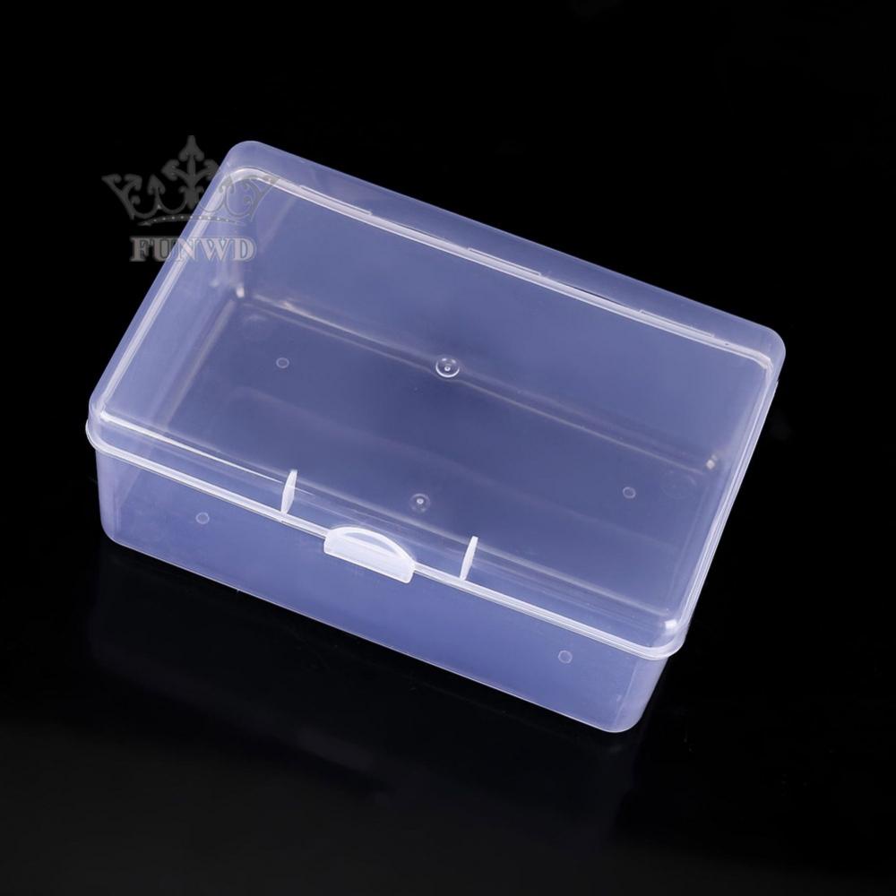 [Funny-]Storage Box Transparent Clear Dustproof Earrings Make-up Tool Accessory
