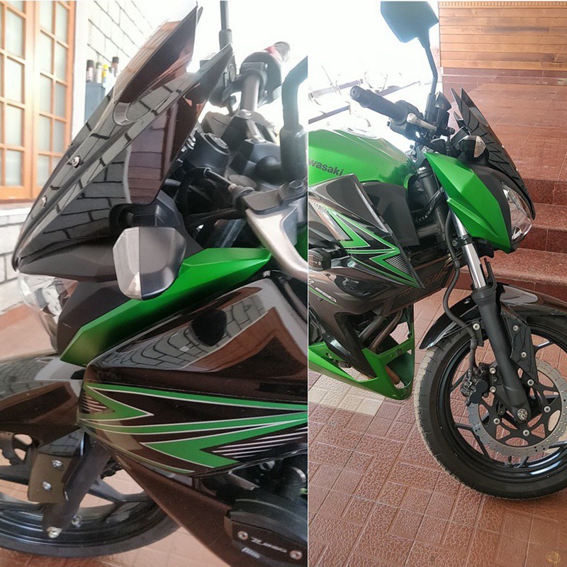 Kính Chắn Gió Cho Kawasaki Z250 Z300 Z 250 300 2013 2014 2013-2015