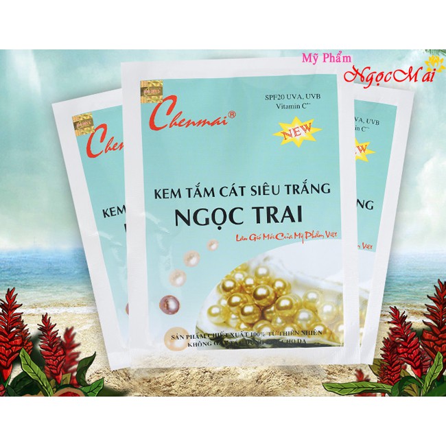 Kem tắm cát siêu trắng Ngọc Trai CHENMAI (150g)