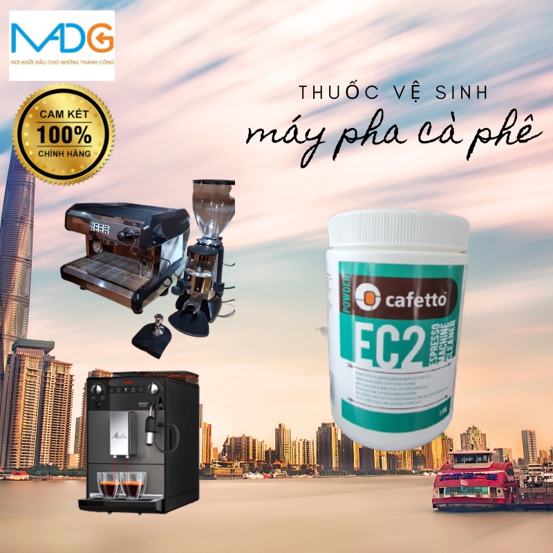 Dụng cụ pha chế MADG, Bột Vệ Sinh Máy Pha Cà Phê Cafetto EC2 1,2kg