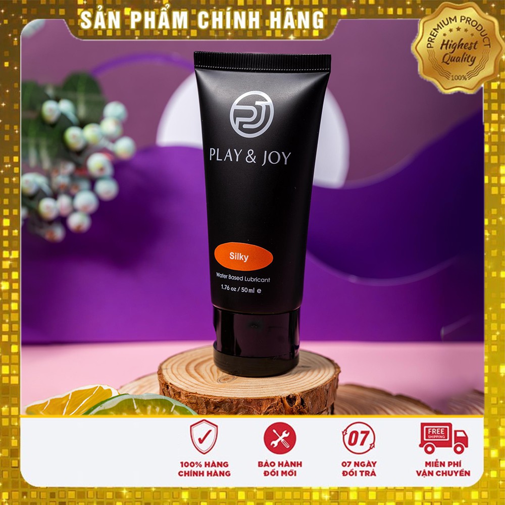 [-50%] Gel Bôi Trơn Tình Dục Cho Cả Nam và Nữ Giới Play&Joy Silky Dung Tích 50ml Giảm Đau Siêu Trơn Mượt Mà