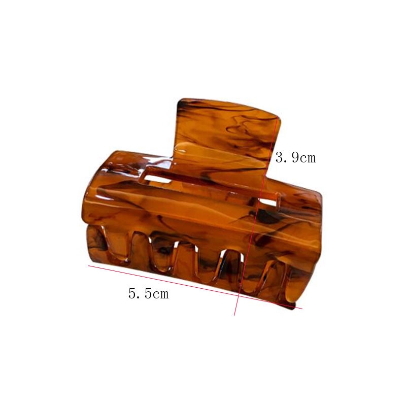 Kẹp tóc càng cua bằng acrylic hình chữ nhật