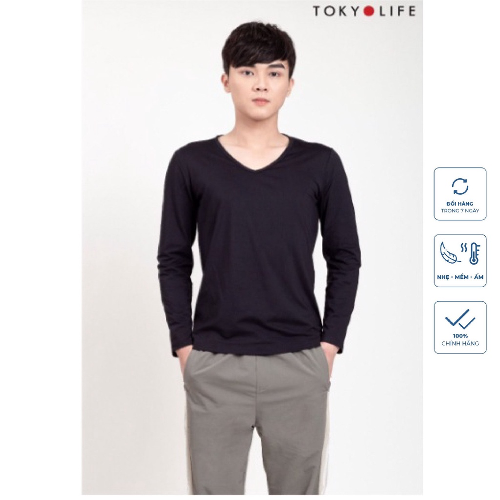 Áo giữ nhiệt WM Air Nam cổ tim TOKYOLIFE siêu co giãn, siêu ấm G7SMT026J