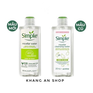 Nước tẩy trang Simple Kind to Skin Micellar Cleansing Water