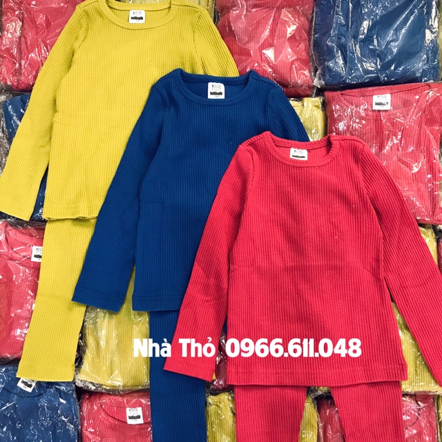 BỘ COTTON DÀI TAY THU ĐÔNG PETITE MIEUX XUẤT HÀN BÉ TRAI/BÉ GÁI