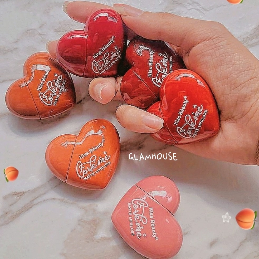 Son Kem Lì Kiss Beauty Trái Tim Love Me 7870 xinh yêu màu hot Auth nội địa sỉ tốt - GIÁ GỐC 12