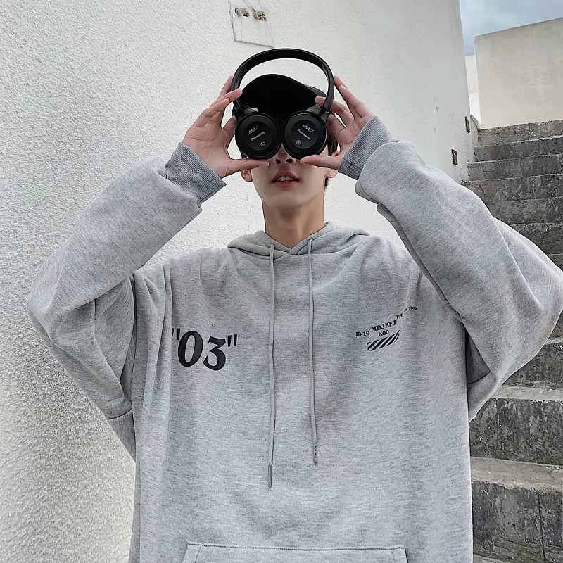 Áo hoodie thiết kế tay dài Size M-2Xl phong cách năng động cho nam