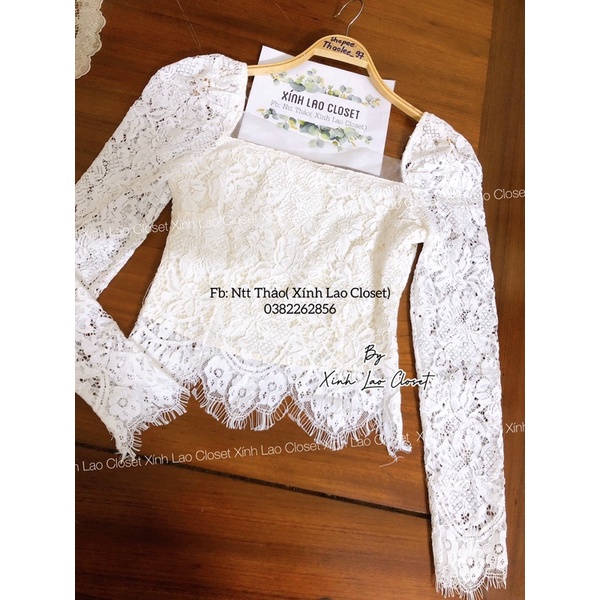 Áo ren phối lưới