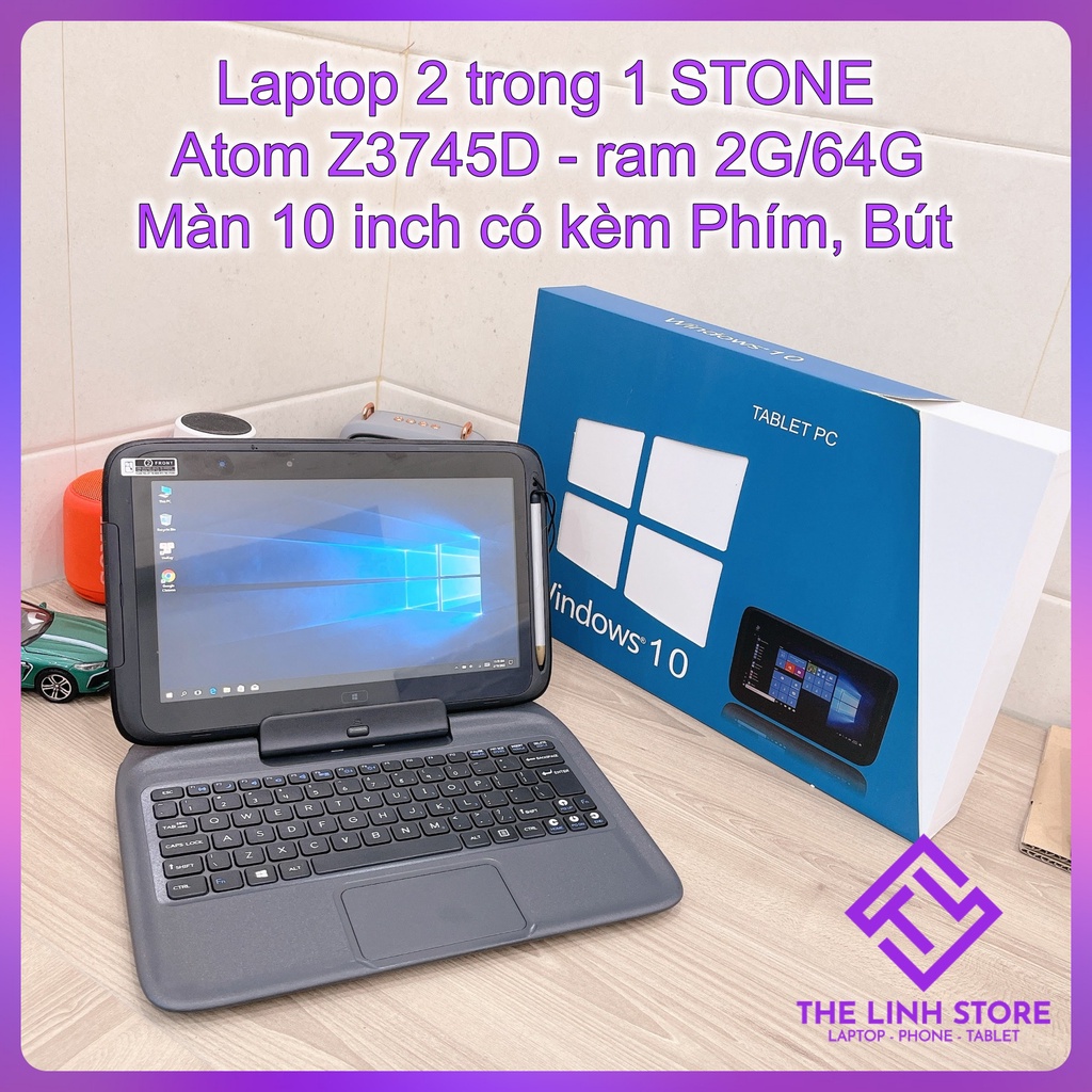 Laptop 2 trong 1 STONE màn 10 inch cảm ứng 64G - Atom Z3745D