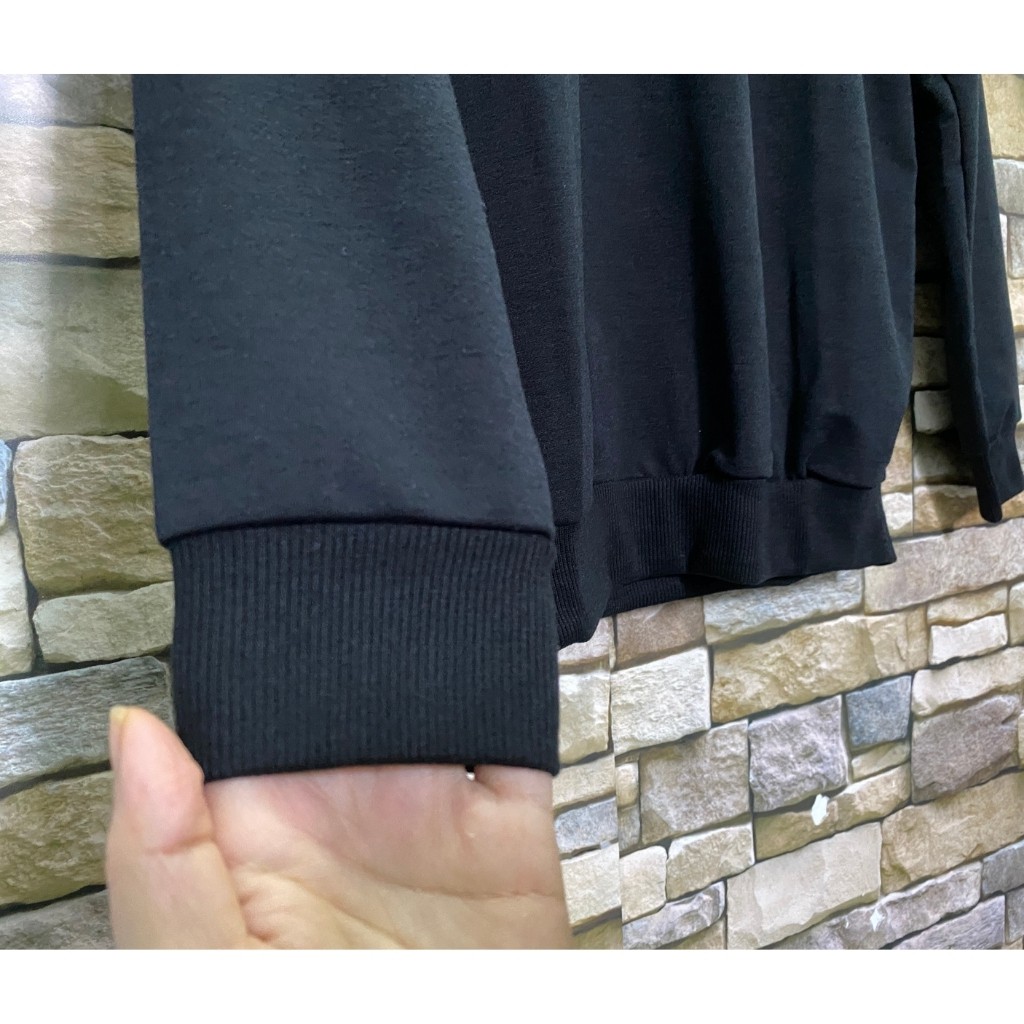 Áo nỉ dài tay nam, áo thun nỉ  cotton Hoodie Nam Nữ inTay dài cá tính [Hàng Loại 1] Nam Nữ Cổ Tròn Basic | BigBuy360 - bigbuy360.vn