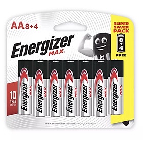 ⚡GIAO HỎA TỐC⚡ Pin Max 8+4 viên Energizer (  AA và AAA ) - Hàng Chính Hãng.