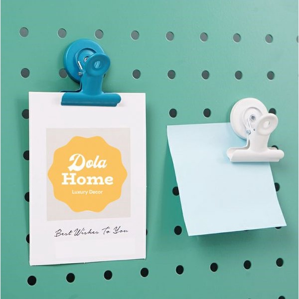 Kẹp nam châm Dola Home từ tính đính tài liệu, note, giấy ghi chú, lịch làm việc - Phụ kiện bảng Pegboard kim loại