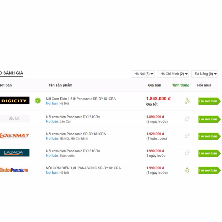 Nồi Cơm Điện Panasonic SR-DY181CRA | BigBuy360 - bigbuy360.vn