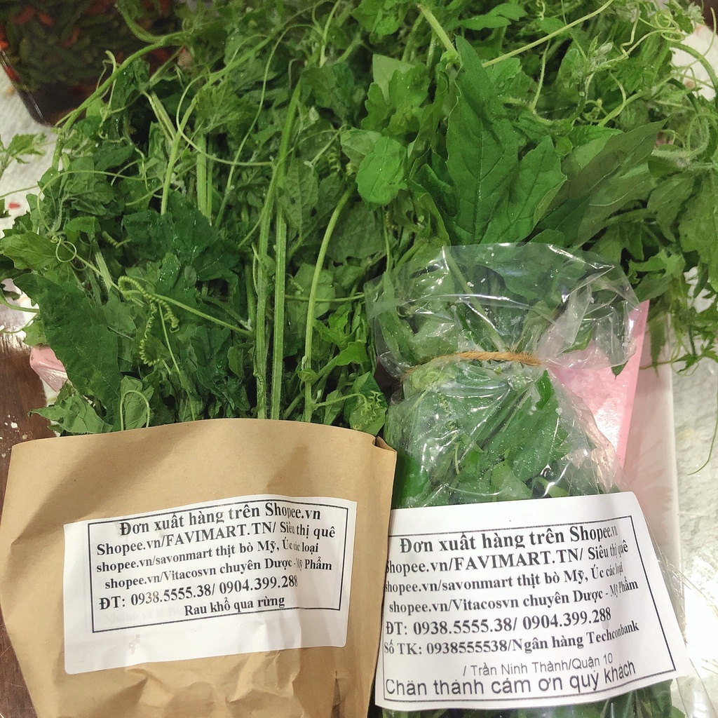 Đọt su + Khổ qua rừng tươi , chính gốc