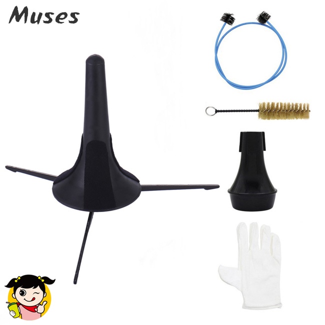1 Cặp Găng Tay Bảo Trì Kèn Trumpet Có Van Đứng Với Bàn Chải Rắn Kèn Trumpet Không Găng Tay
