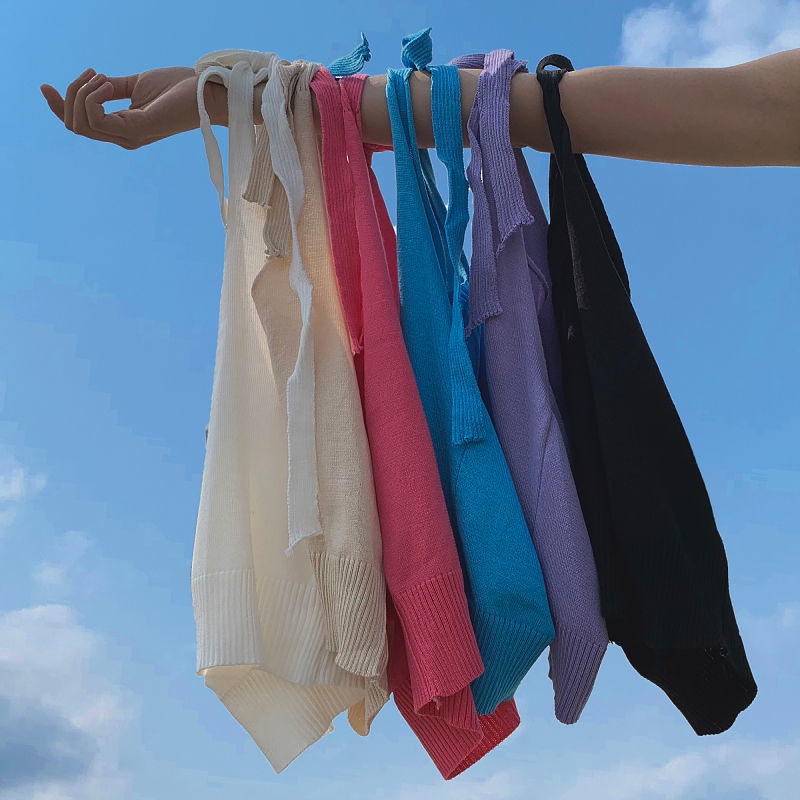 Happy-store  Áo Hai Dây Cổ Chữ V Quyến Rũ Thời Trang Dành Cho Nữ