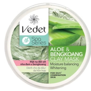 Mặt nạ đất sét Nha đam & Bengkoang Vedet 140g