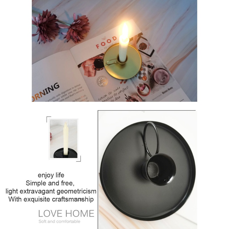 Giá Đỡ Đèn Cầy Bằng Sắt Phong Cách Hiện Đại Thời Trang Cho Nhà Ở