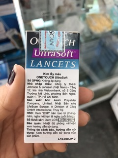 Kim lấy máu  ONE TOUCH SOFT
