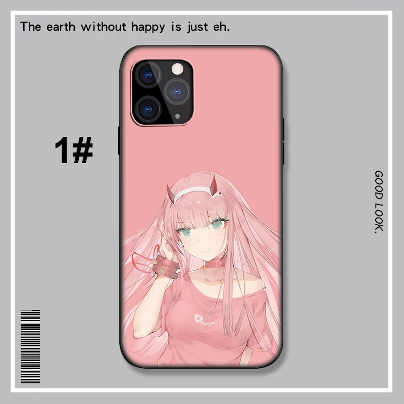 Ốp điện thoại mềm họa tiết Anime zero two cho iPhone XR X Xs Max 7 8 6s 6 Plus 7+ 8+ 5 5s SE 2020 LU133