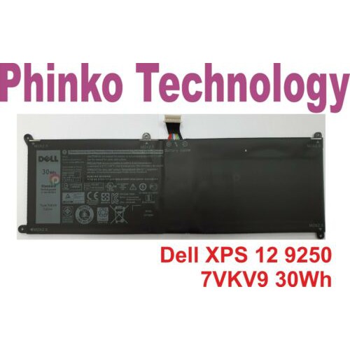 HÀNG ZIN  Pin Zin (Battery) Dell Xps 12 9250 7275 7VKV9 Original