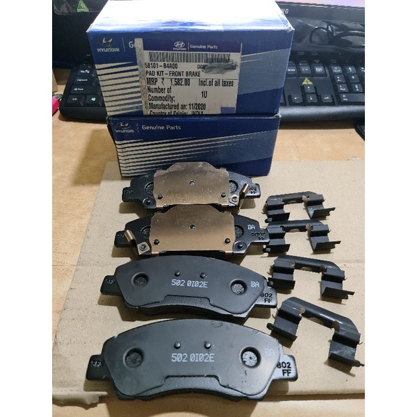 Má phanh trước xịn chính hãng i10 grand 58101B4A00