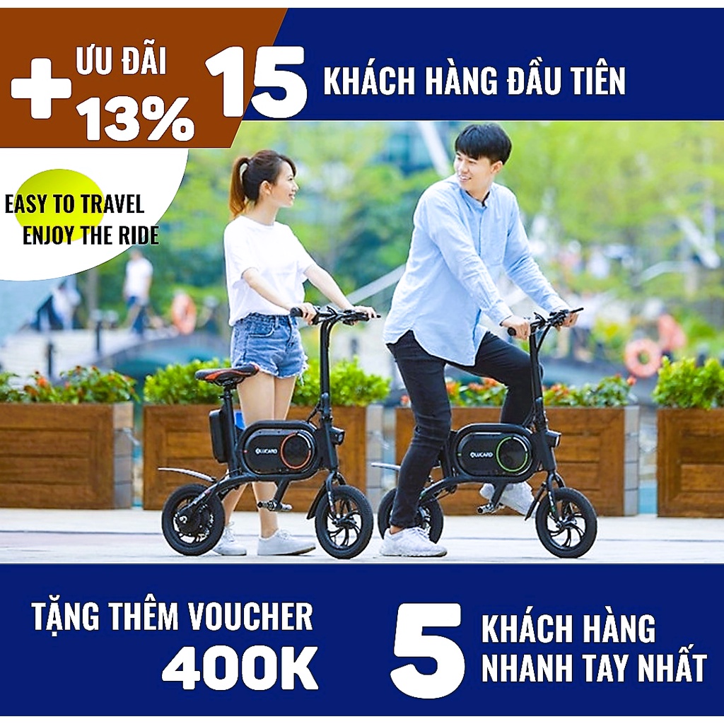 Xe đạp điện mini gấp gọn ALUCARD, Xe đạp điện trợ lực nhỏ gọn thời trang tiêu chuẩn xuất khẩu MỸ