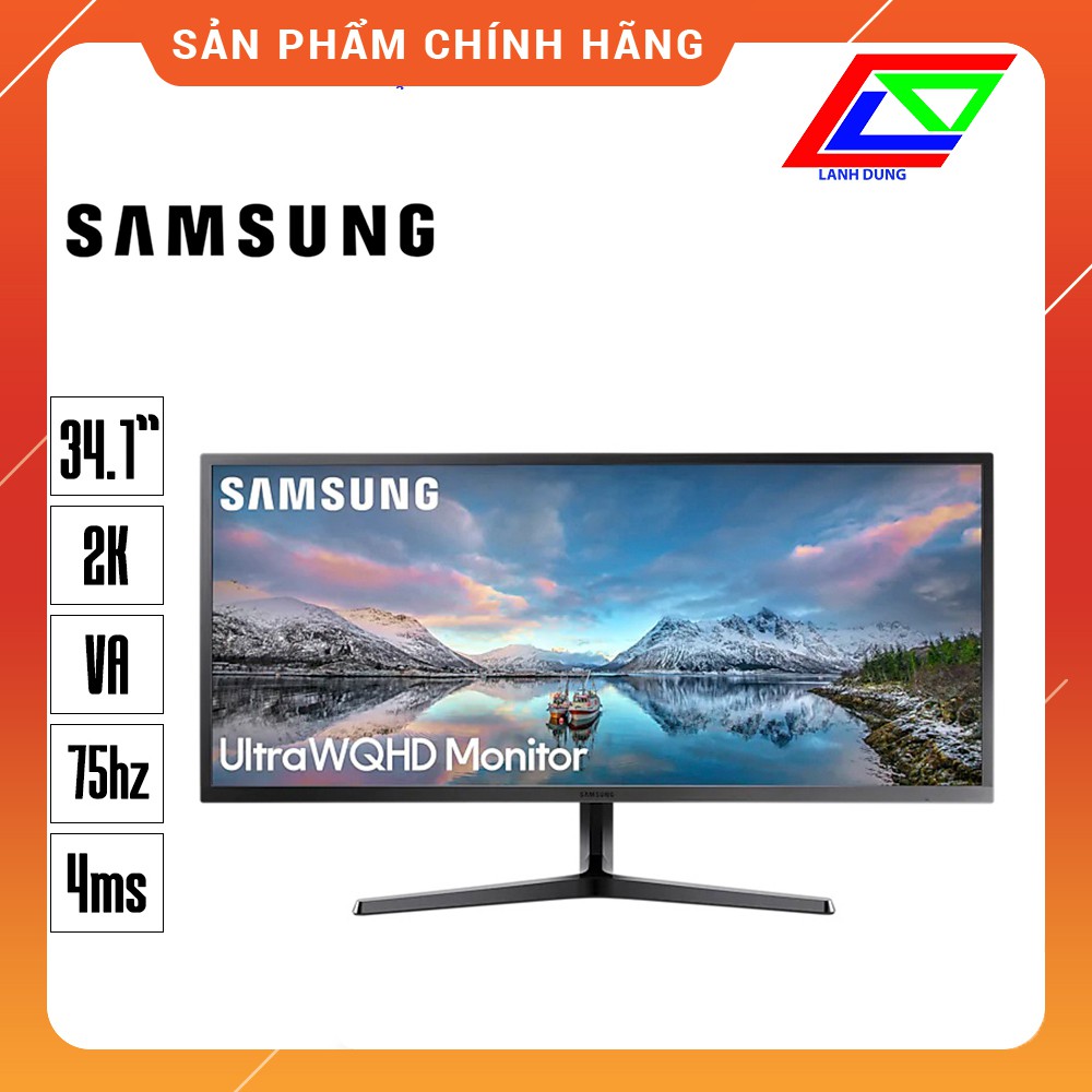 Màn hình Samsung LS34J550WQEXXV 34Inch 2K Ultra WQHD 75Hz -Hàng chính hãng