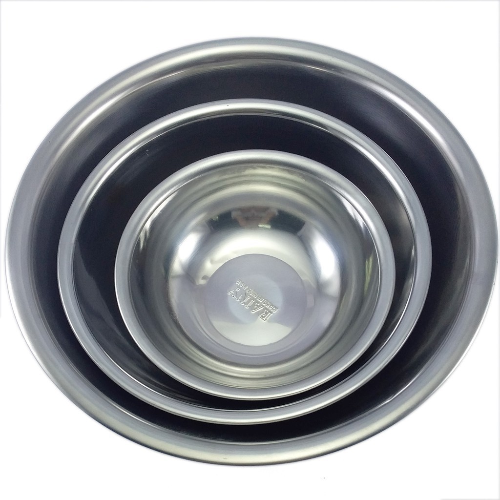 Bộ 3 thau inox Rainy cao cấp 20, 26, 32 cm - XTT-TTTHAU3