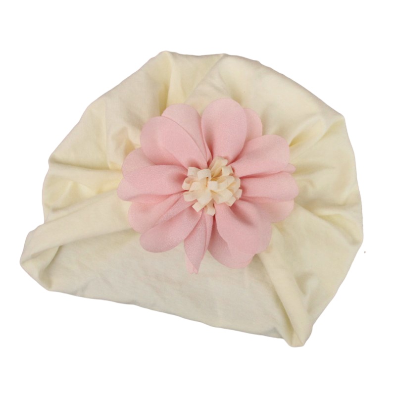 Mũ Beanie Mềm Mại Đính Hoa Dễ Thương Cho Bé