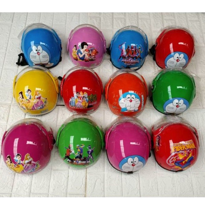 Mũ bảo hiểm kèm kính cho bé từ 3-10 tuổi siêu xinh,siêu bền