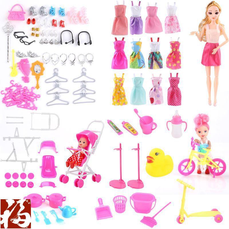 Set 111 Bộ 12 Đầm 3d Cho Búp Bê Barbie 76198936
