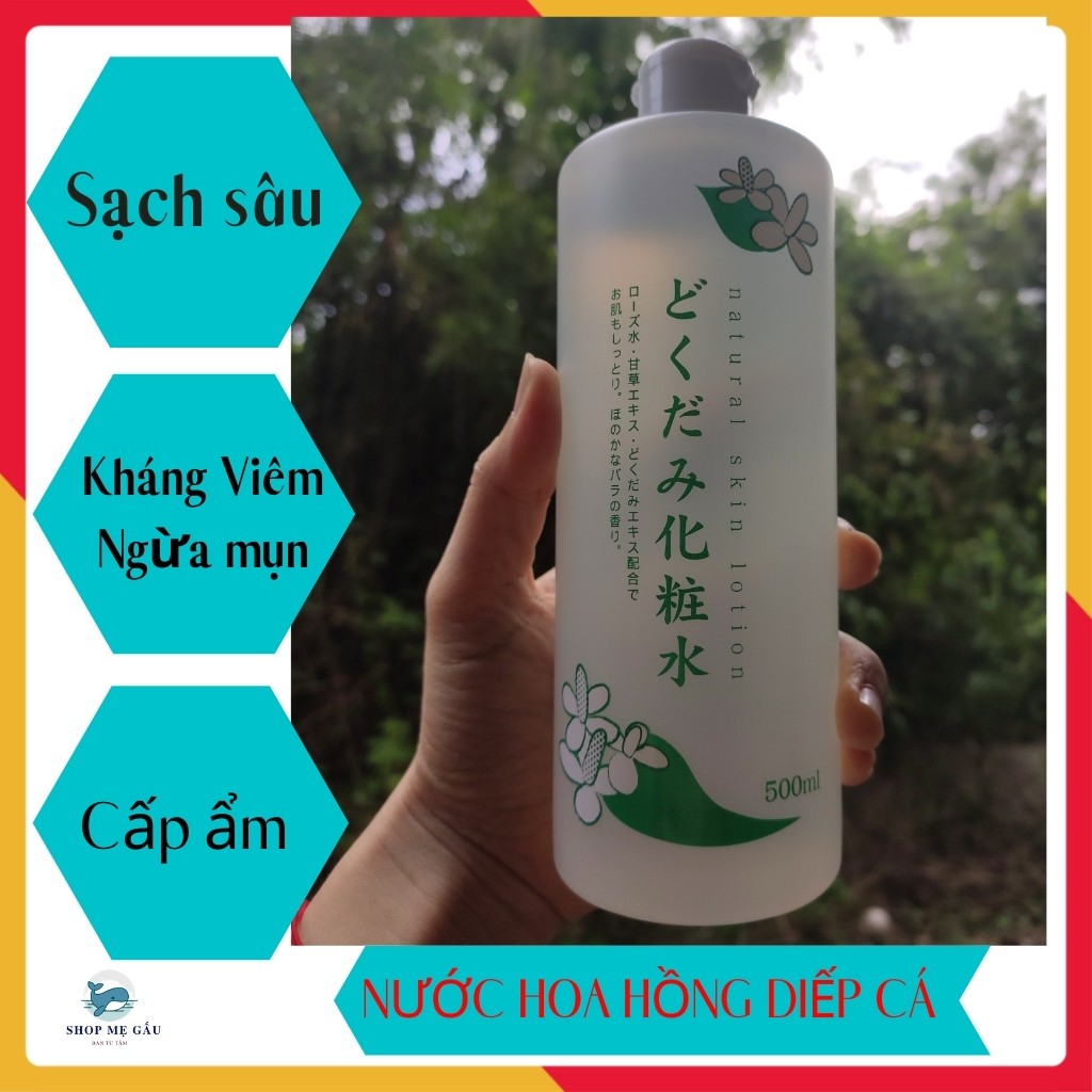 Nước hoa hồng diếp cá CHÍNH HÃNG Toners diếp cá Nhật 500ml