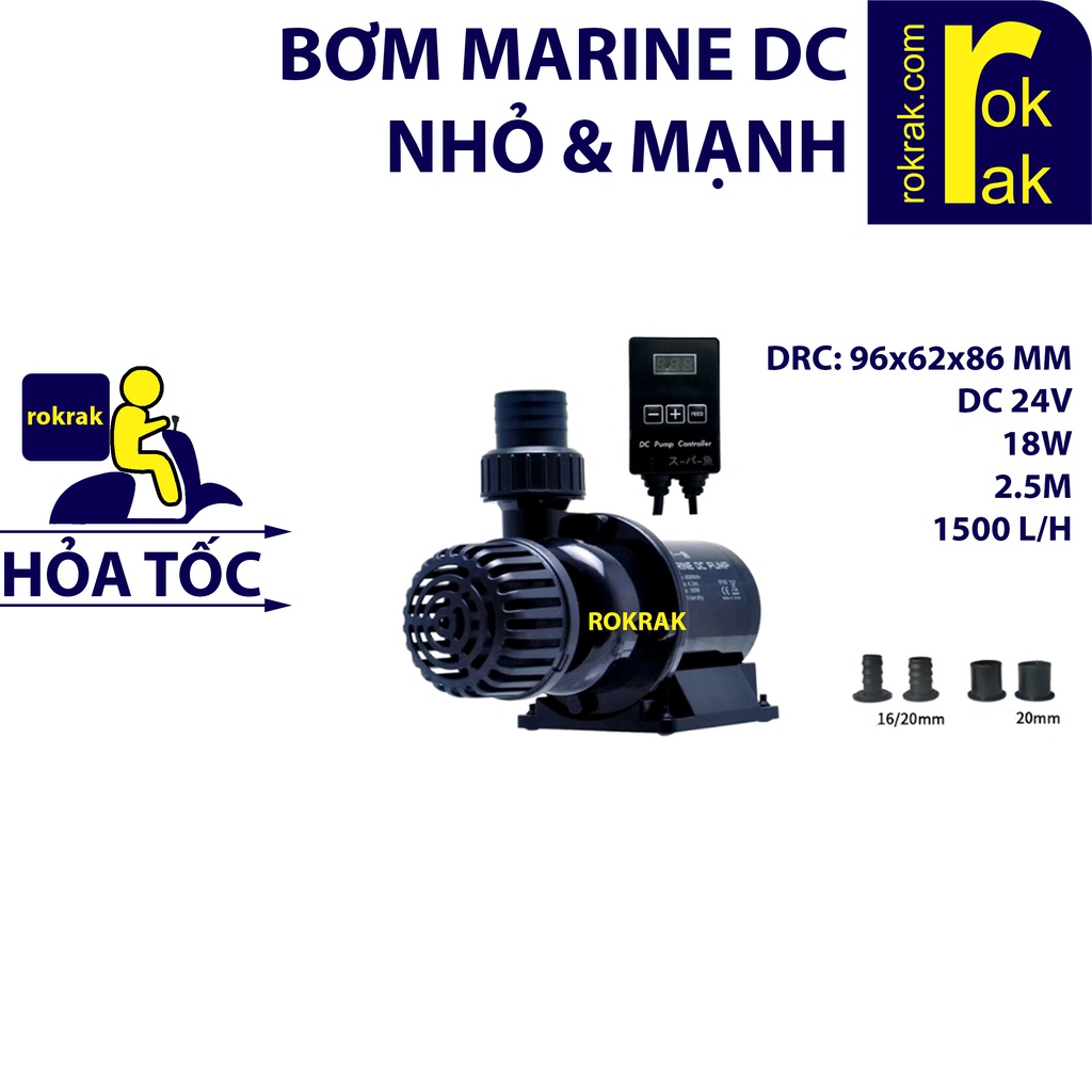 Bơm DC 24V chống giật Marine DC PUMP 1500 2500 4000 L/H nhỏ và mạnh